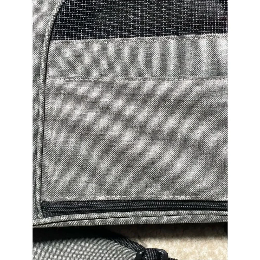EliteField Gray & Black Soft Fabric Pet Carrier for Cats & Small Dogs